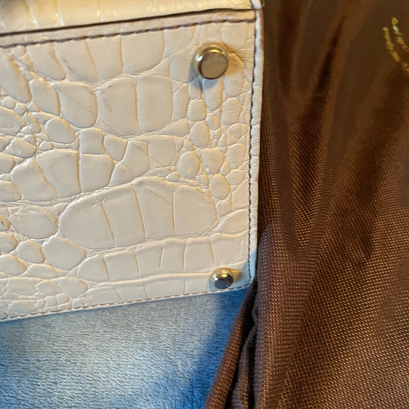 Kate spade Mock Crocodile (off white/cream) structured bag - Picture 5 of 7